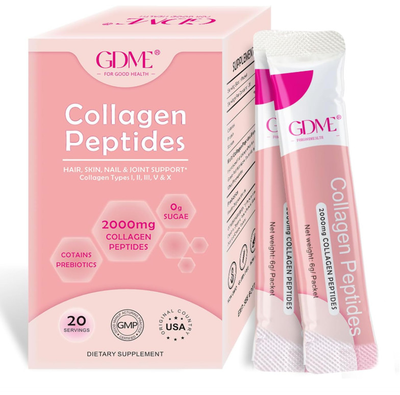 GDME Multi Collagen Peptides Powder Type I, II, III, V, X -Hydrolyzed. EXP 12/25