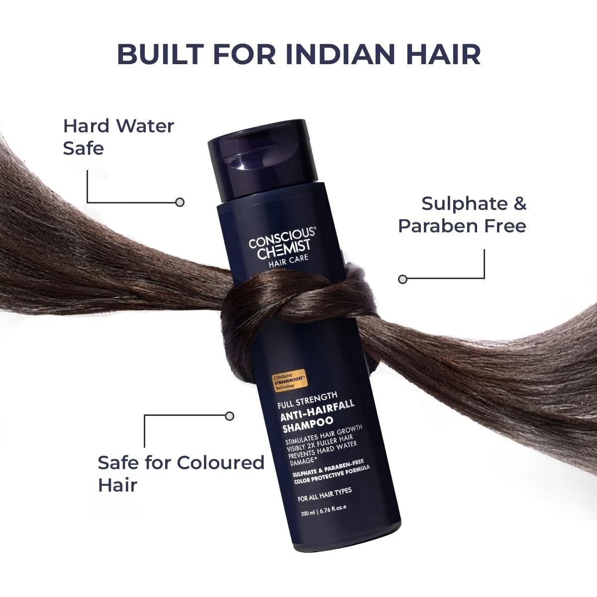Conscious Chemist® Anti Hairfall Shampoo Rosemary OIl & Keratin 200 ML