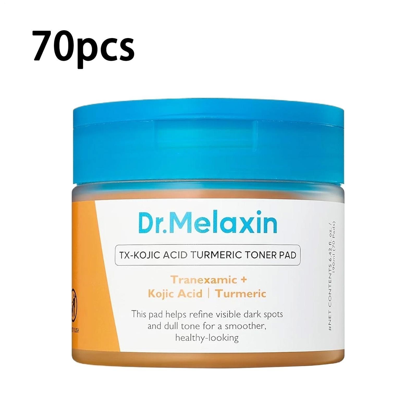 NEW Dr.Melaxin TX Kojic Acid Turmeric Toner Pads 70 Sheets