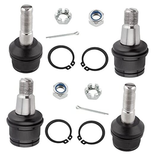 4pcs Front Upper Lower Ball Joints for Dodge Ram 2500 3500 4WD 1994-99 / for