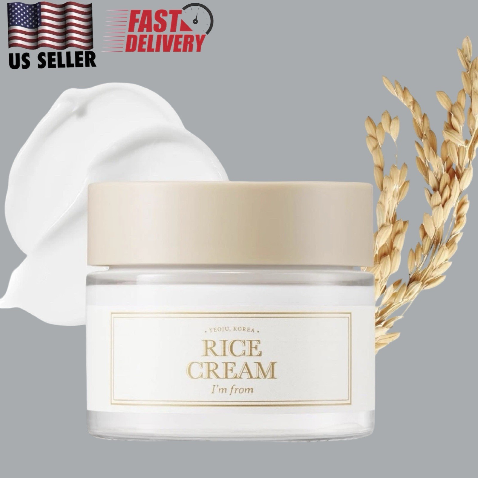 I’m From Rice Cream, 50g -Ceramide, Glowing Look, Improves Moisture Skin Barrier