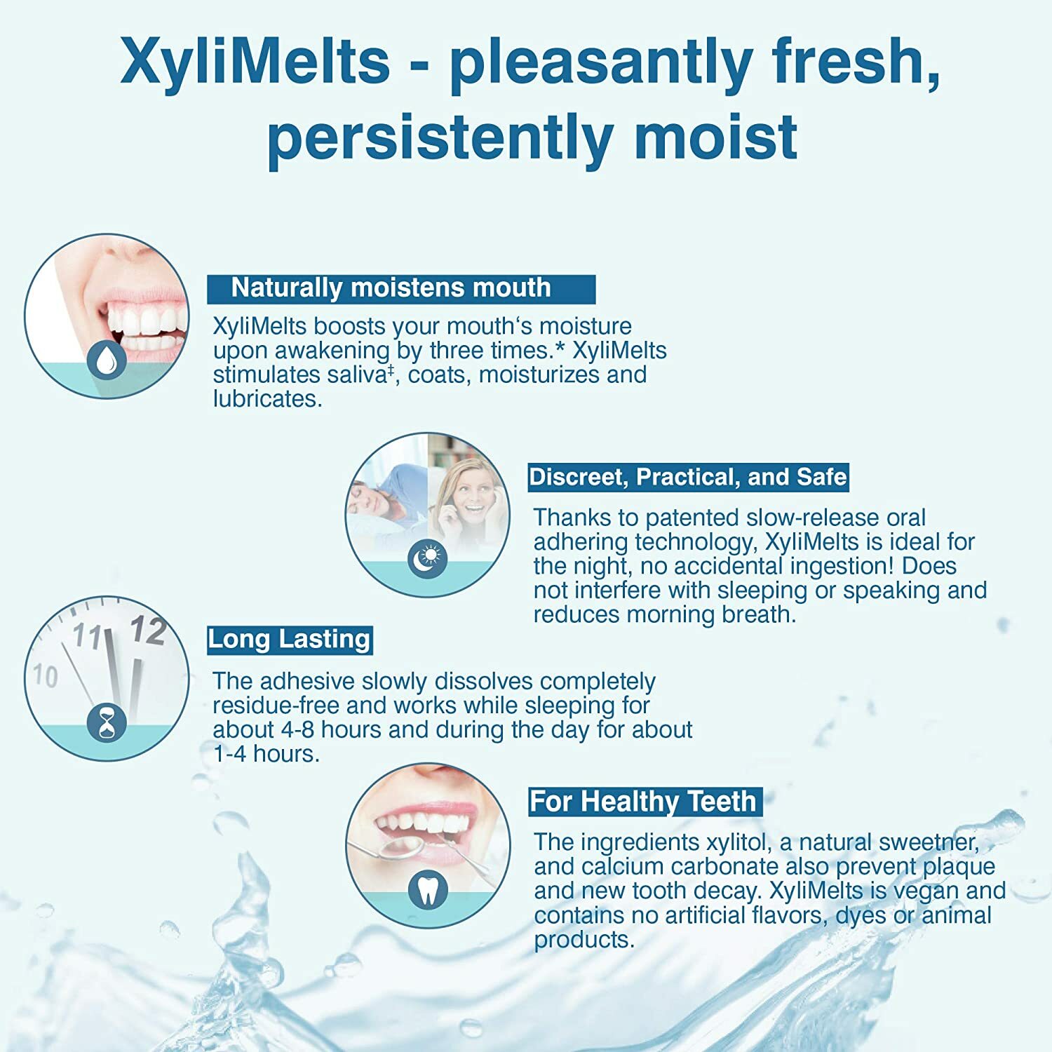 Xylimelts Dry Mouth Discs MILD MINT 40ct ALWAYS FRESH!