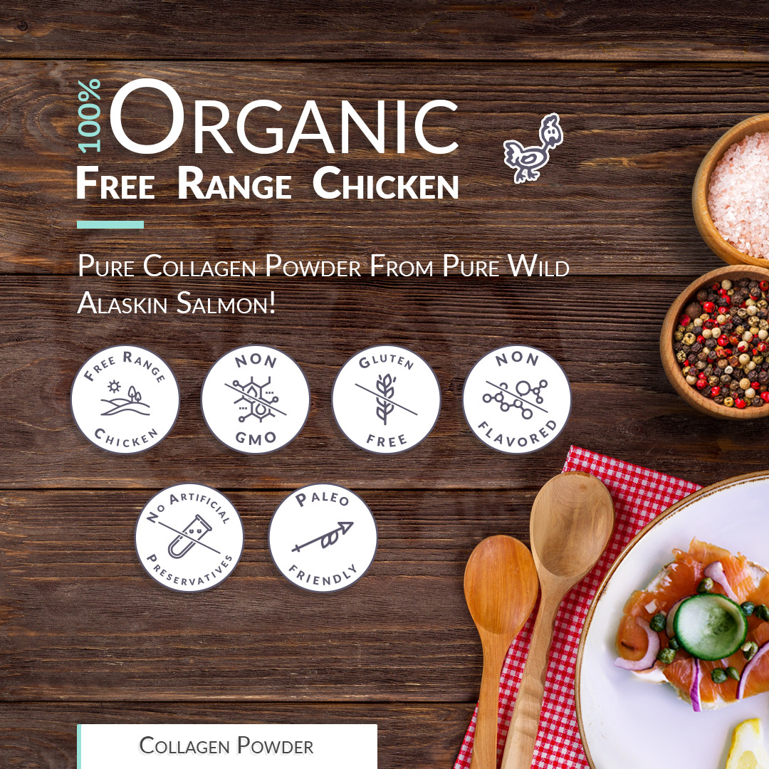 Chicken Bone Broth Collagen Powder – Pure Organic Protein – Free-Range