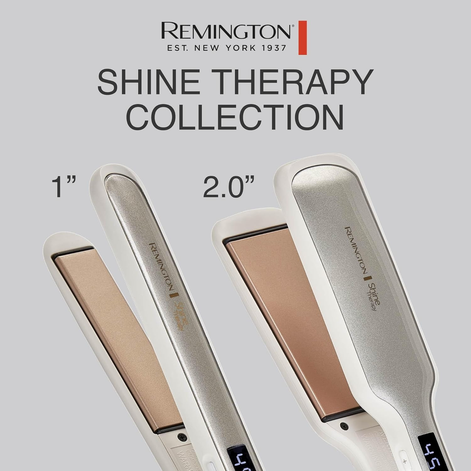 Shine Therapy 1 Inch Hair Straightener Flat Iron with Argan Oil and Keratin