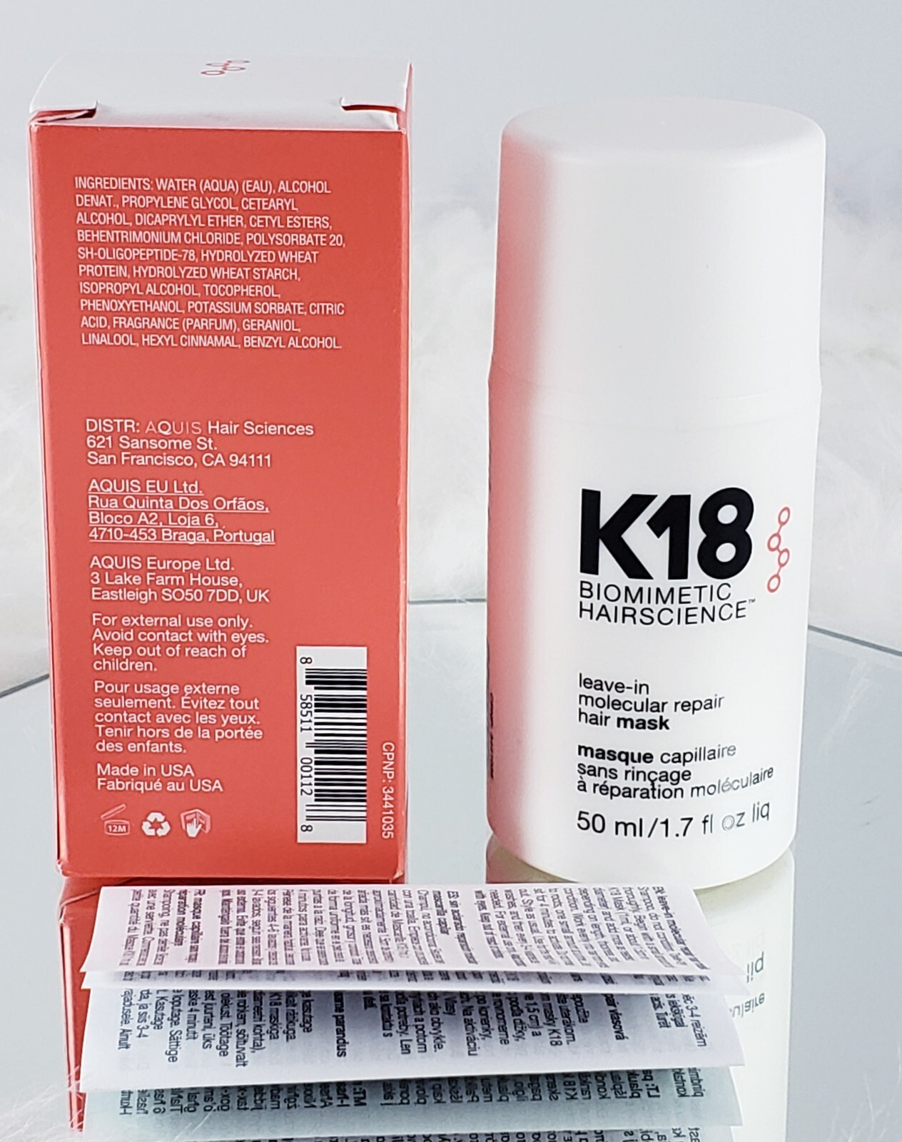 K18 Leave-In Molecular Repair Hair Mask 1.7 fl oz RP $75 💯Authentic 🔎 PICTURES