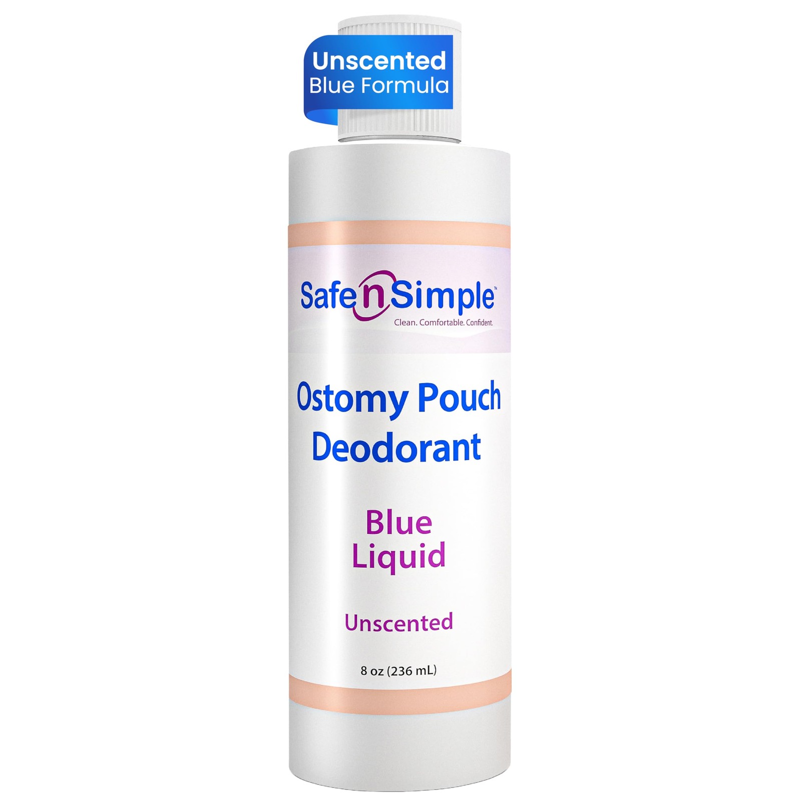 Safe n’ Simple Ostomy Deodorant Classic Blue – Odor 8 Fl Oz (Pack of 1),