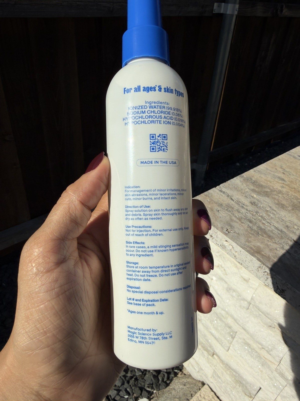 NEW Magic Molecule Hypochlorous Acid Antimicrobial Skin Spray 8oz (Large Size)
