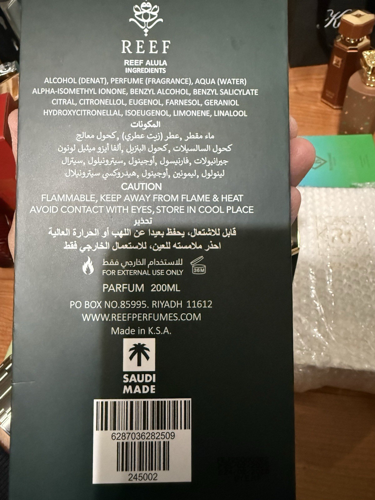 Arabs Collection Reef Alula Perfume 200ml Eau de Parfum