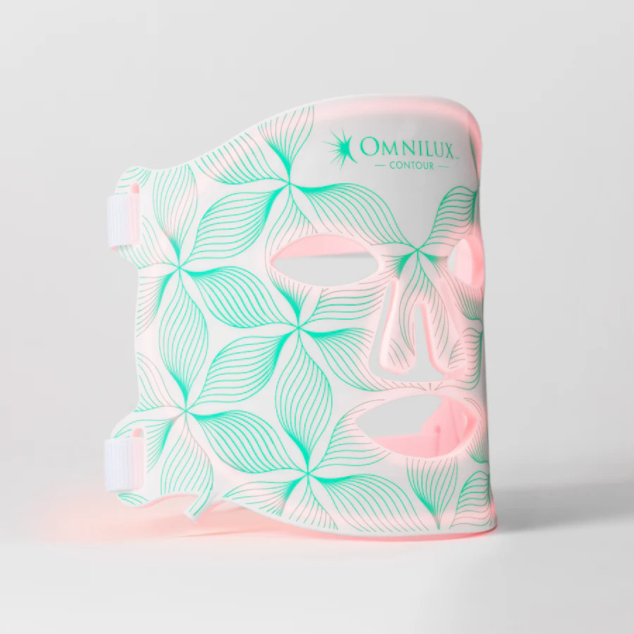 NEW Omnilux Contour Face LED Red Light Therapy Mask Reduce Lines Wrinkles Womens