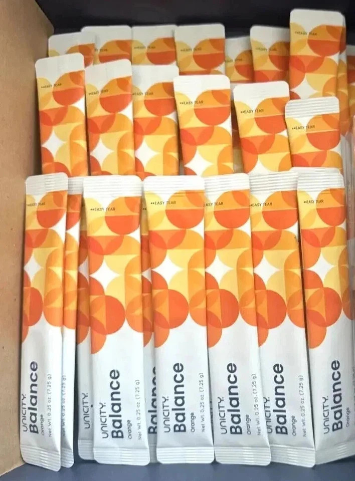 UNICITY Balance Cholesterol Support Drink Mix 30 Stick Pack (ORANGE) Exp 06/2027
