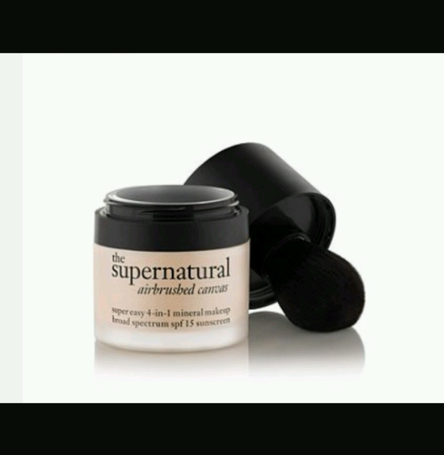 NEW PHILOSOPHY SUPERNATURAL AIRBRUSHED CANVAS POWDER LIGHT BRONZE *BRUSH TOP