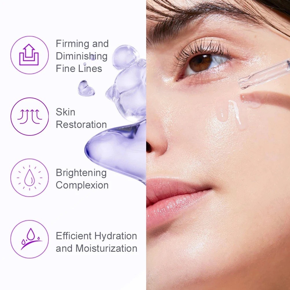 Retinol Serum Facial Wrinkle Anti-Aging Collagen Hyaluronic Skin Smoothing Tight