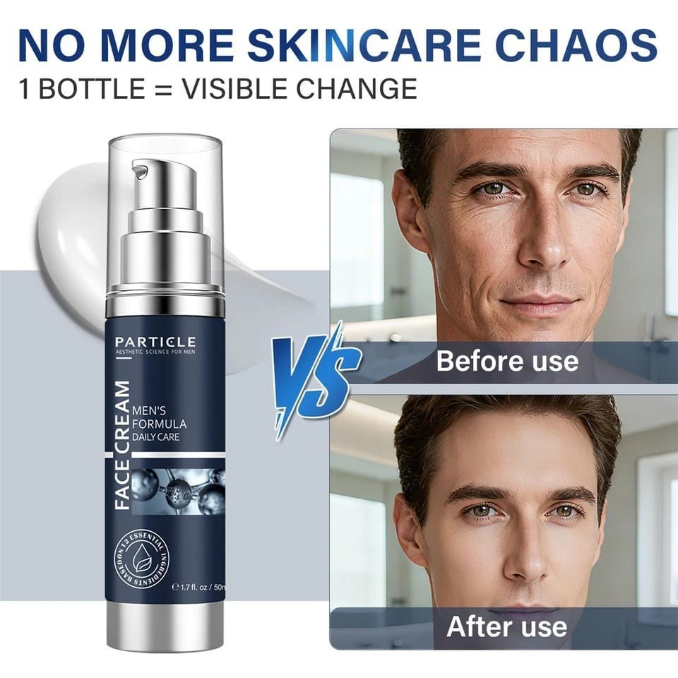 Particle Face Cream For Men 6 In 1 Anti Aging Cream Fights Eye Bags Dark Spot