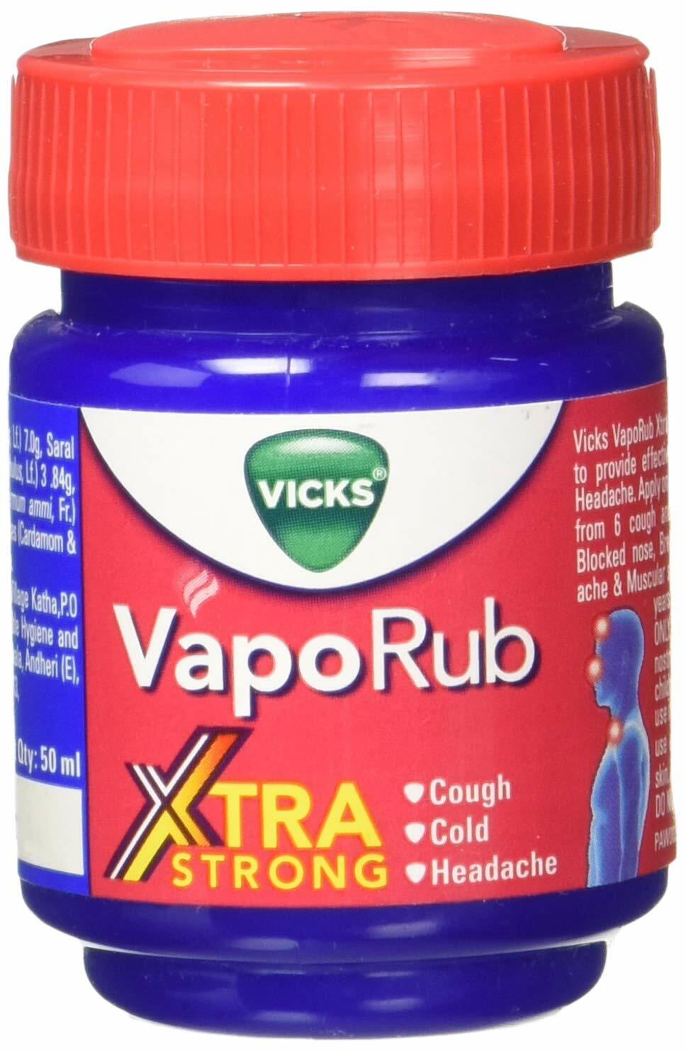 Vicks VapoRub Xtra Strong, 50 ml Pack of 2 Pcs II US Ship