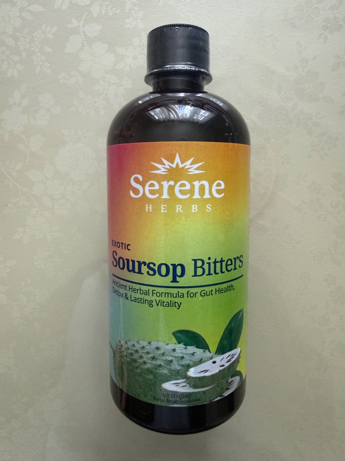 Serene Herbs Soursop Bitters Liquid & Black Seed Bundle Organic 16oz Each.