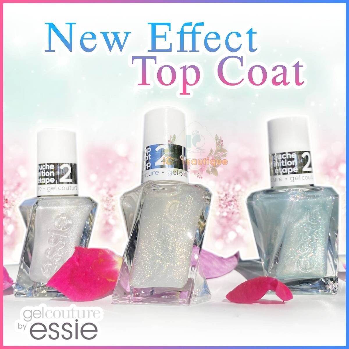 Essie Gel Couture Effect Top Coats Last Up to 14days New Combo 3pcs