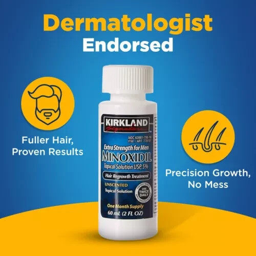 36 MONTHS SUPPLY KIRKLAND GENERIC MINOXIDIL 5% MENS HAIR LOSS REGROWTH TREATMENT