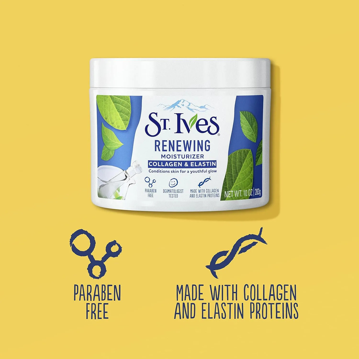 St. Ives Collagen Elastin Renewing Face Moisturizer Cream 10 oz Dry Skin Care
