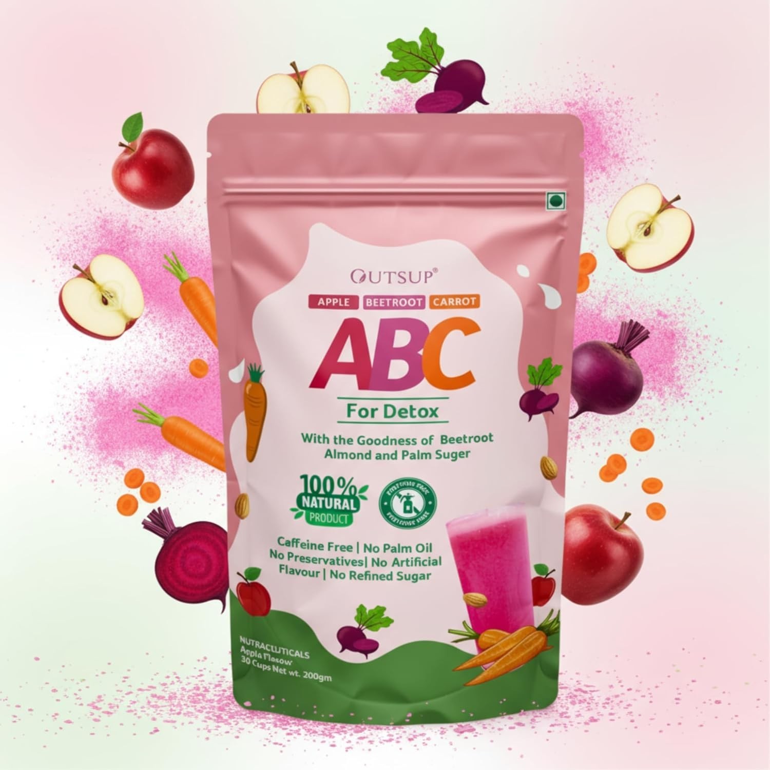 Apple Beetroot Carrot ABC Malt Powder 200g Instant Health Energy Drink