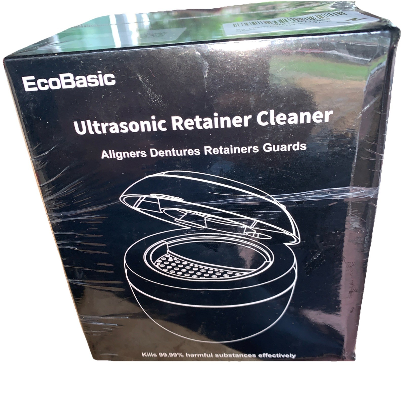 ECOBASIC ULTRASONIC RETAINER CLEANER MACHINE DENTURES MOUTH GUARDS