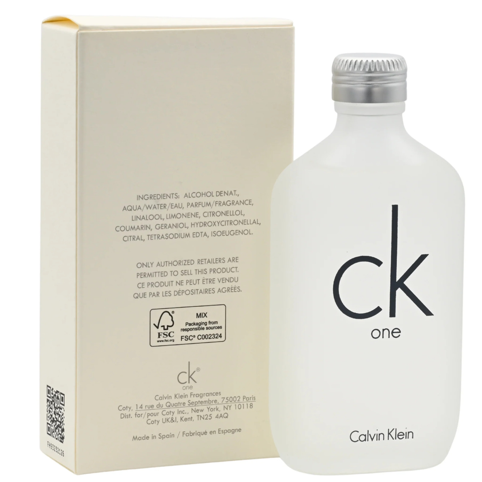 Ck One by Calvin Klein Cologne Perfume Unisex 3.4 oz 3.3 EDT New in Box