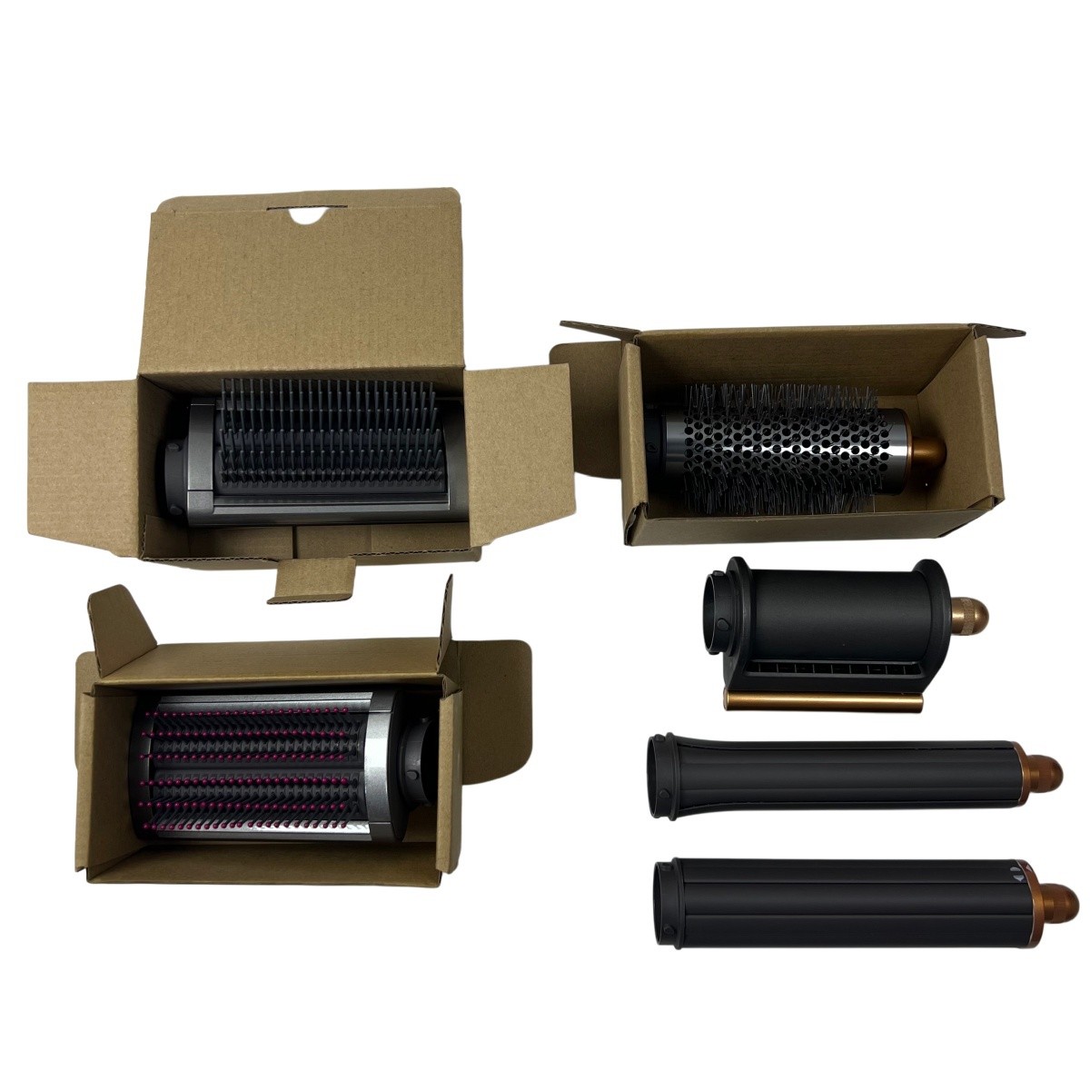 Dyson HS05 Airwrap Multi-Styler Long Hair Dryer Complete Nickel/Copper W/Heads