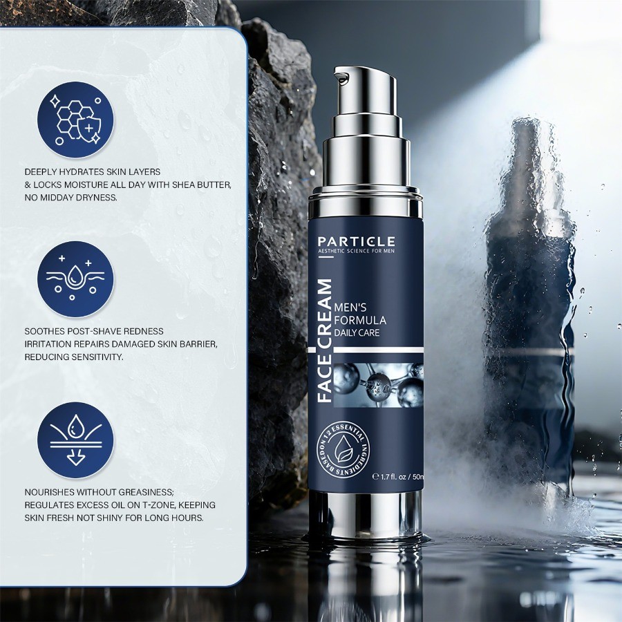 Particle Face Cream For Men 6 In 1 Anti Aging Cream Fights Eye Bags Dark Spots🔥