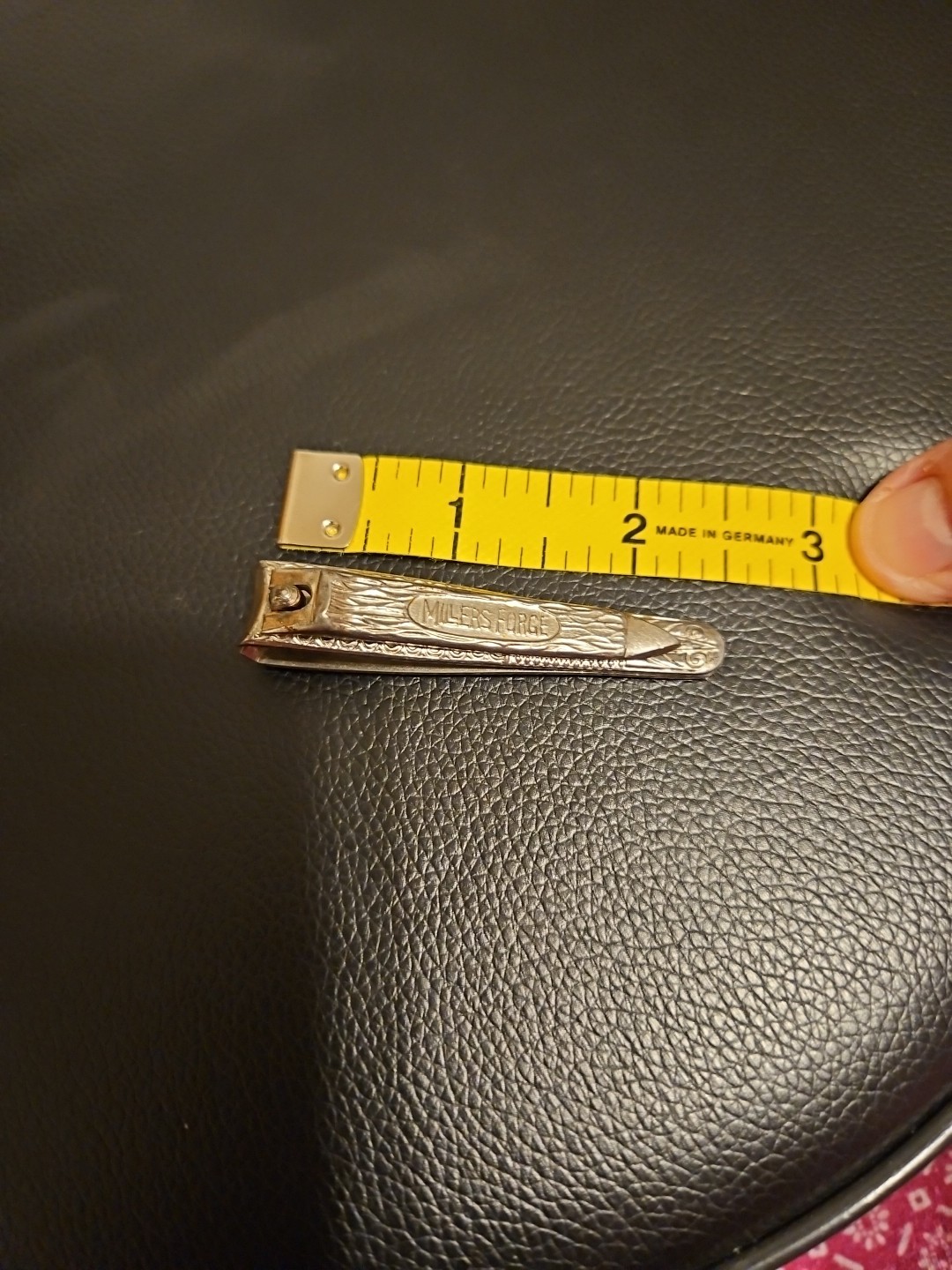 VTG Millers Forge Ornate Etched Nail Clippers 2½” Long With File