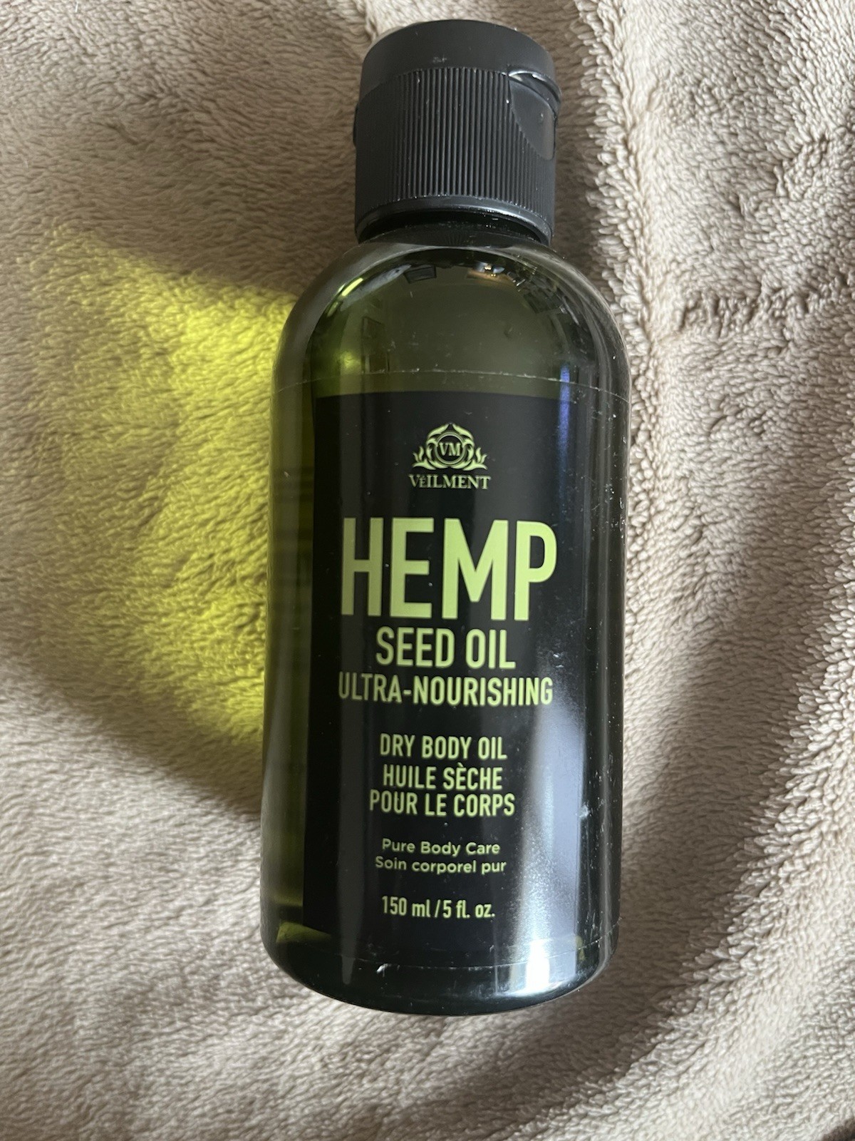 Veilment Ultra-Nourishing Hemp Seed Oil Dry Body Oil Green Unisex 150ml 5 fl oz