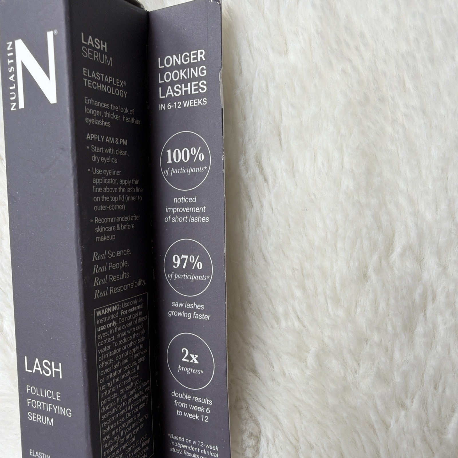 Nulastin LASH Follicle Fortifying Eyelash Serum Full Size 3ml Sealed $84