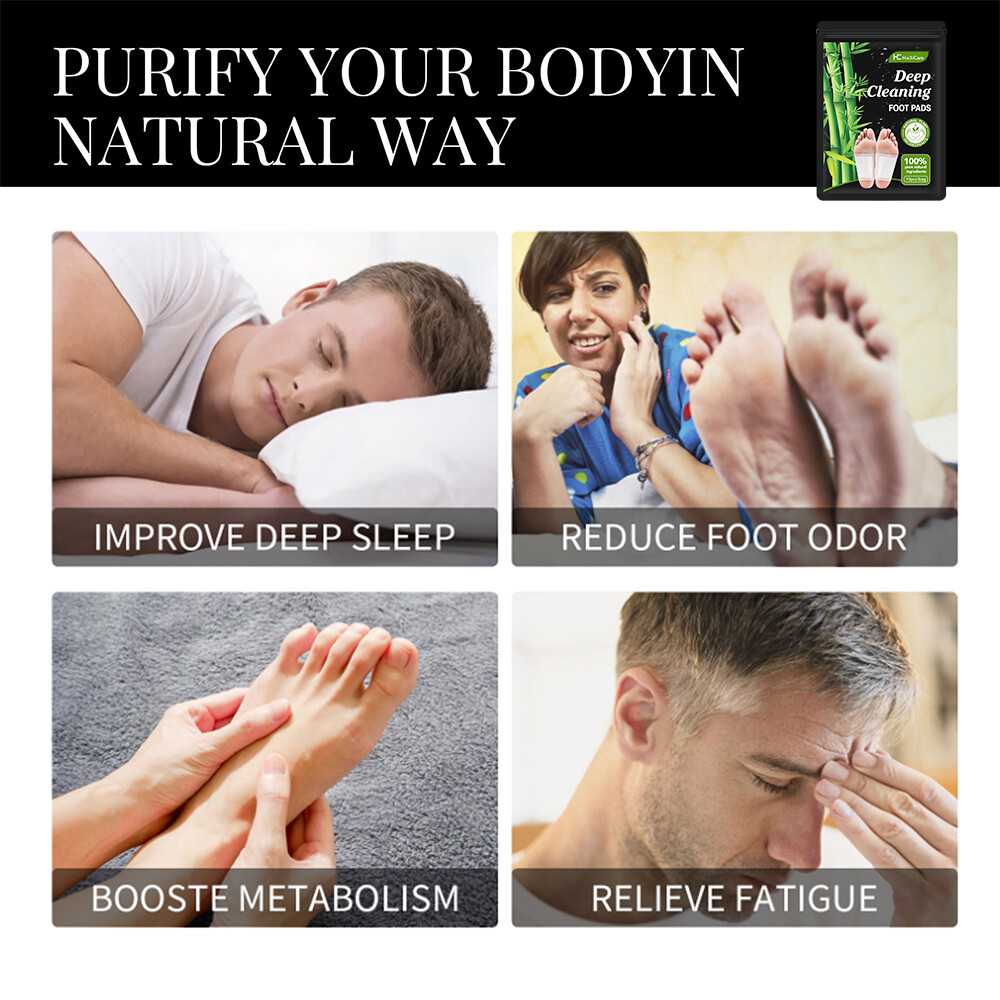 300PCS Detox Foot Patches Pads Body Toxins Feet Slimming Deep Cleansing Herbal