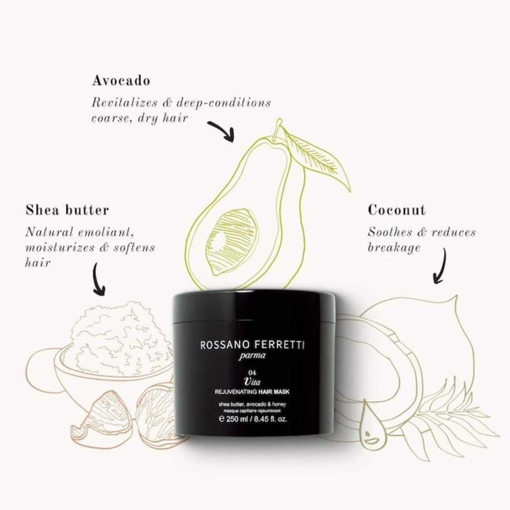 Rossano NIB 100% Authentic Rejuvenating Anti-Aging Hair Mask 8.45 oz / 250 mL