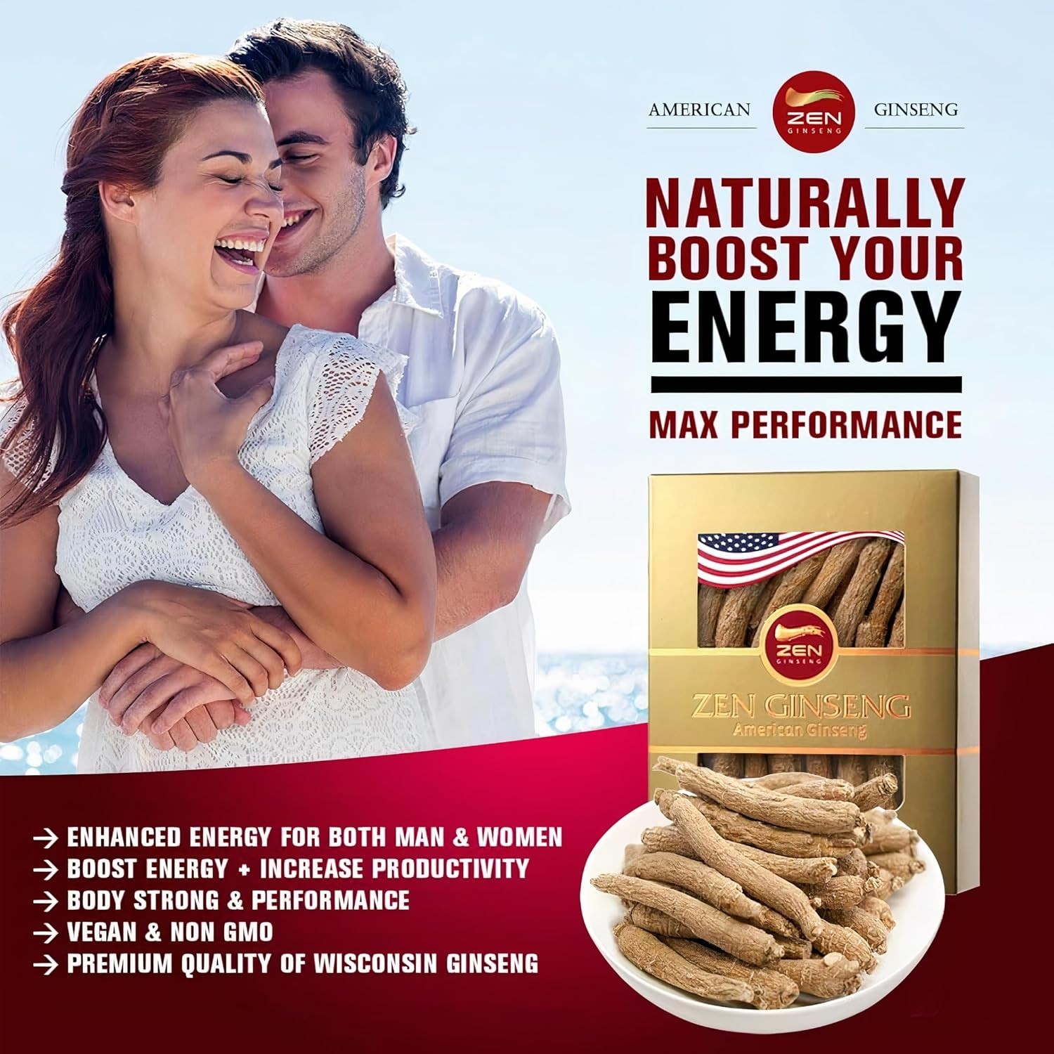 4 Boxes of American Wisconsin Ginseng Small Long Root Premium Quality Panax…