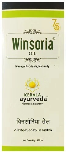 Kerala Ayurveda Winsoria Oil 100 Ml Herbal Ayurvedic Tail – Psoriasis,Eczema Oil