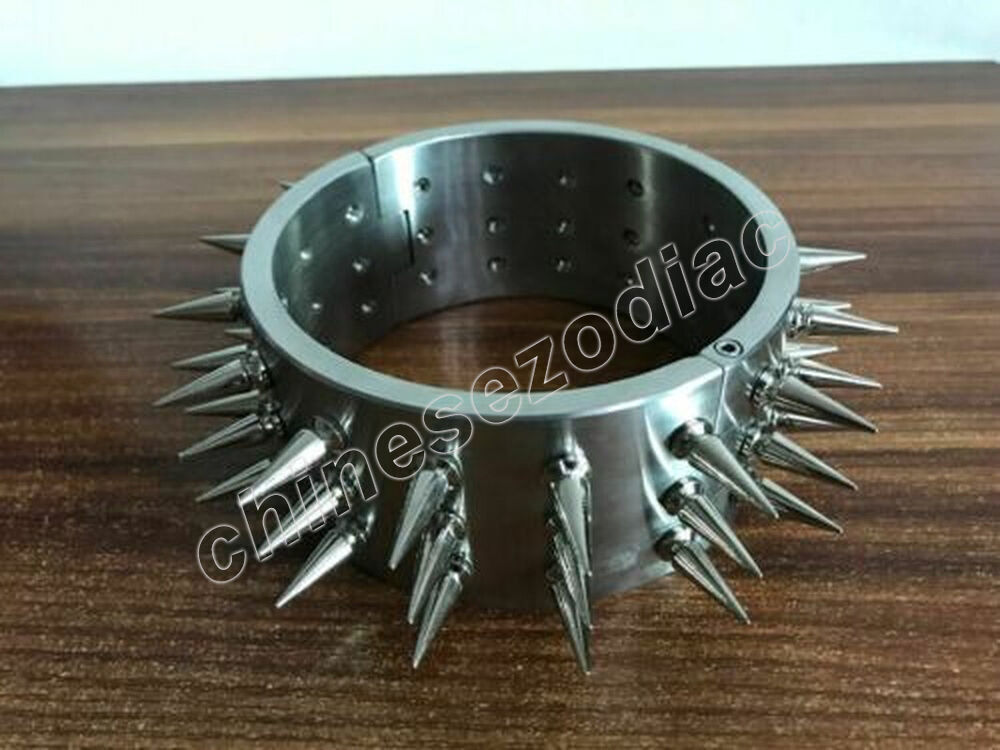 3cm 4cm 6cm High Stainless Steel Neck Collar with Thorn Double Row Spike Choker