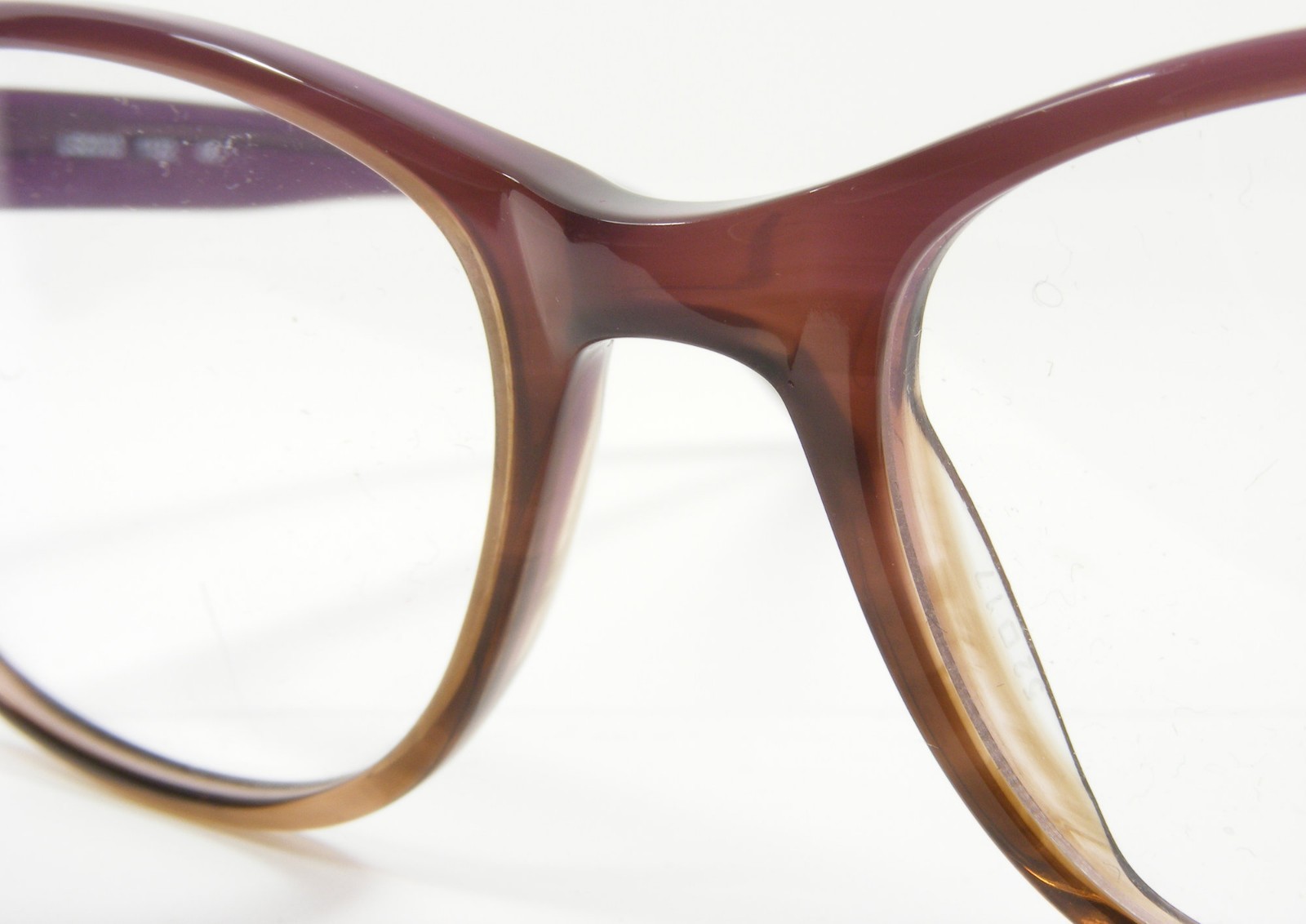 Levi’s LS2033 1122 Transparent Gradient Purple /Brown Eyeglasses Frame 52-17-135