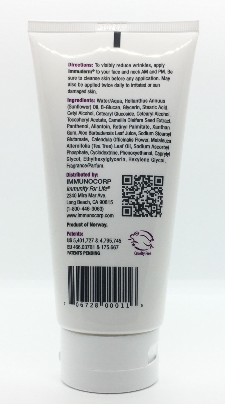 IMMUDERM for Younger Acting Skin All Skin Types Younger Looking Healthy Skin NEW