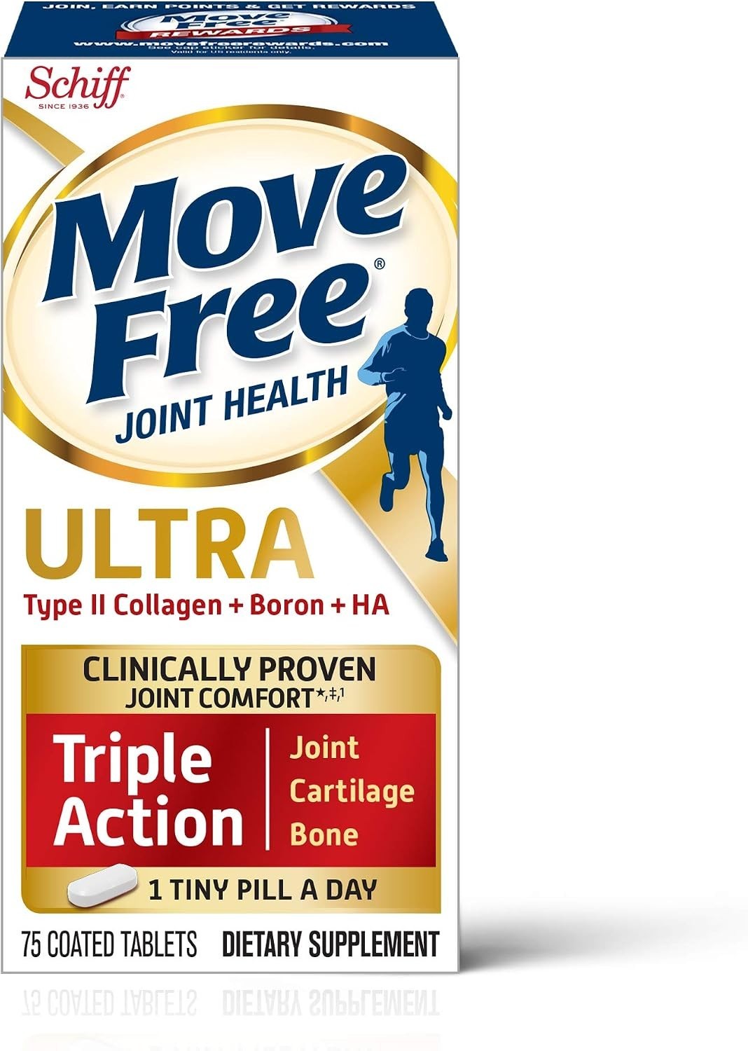 Ultra Triple Action Type II Collagen & Bone Support Tablets – 75 Count