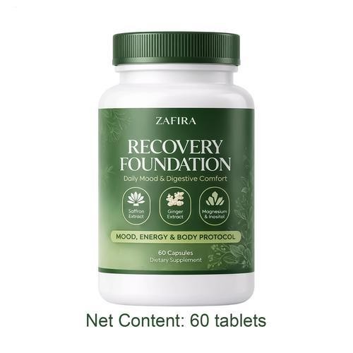 Zafira Recovery Foundation Mood & Digestive Support Capsules With Saffron Extrac