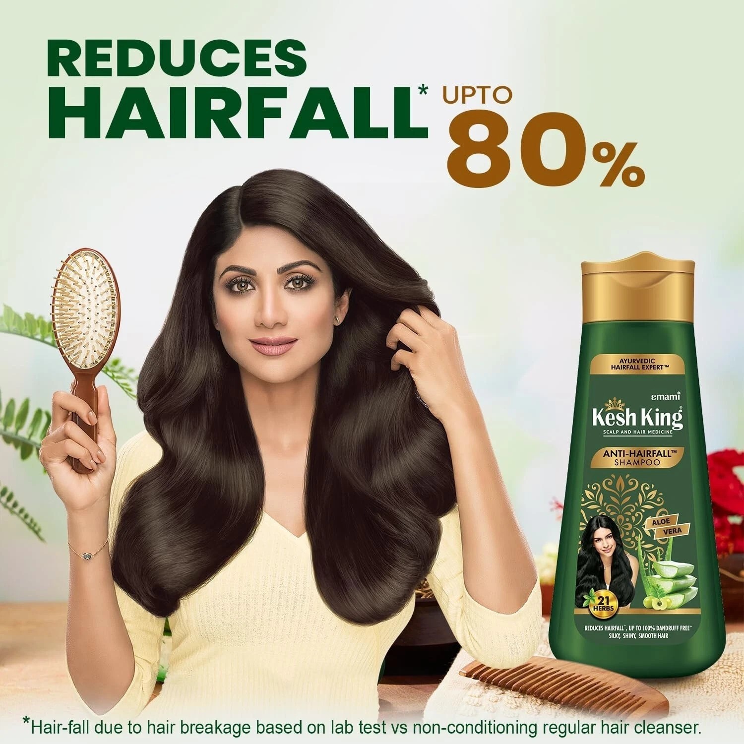 Kesh King Ayurveda Aloe Vera Herbal Shampoo Anti-Hair fall – 340 ML
