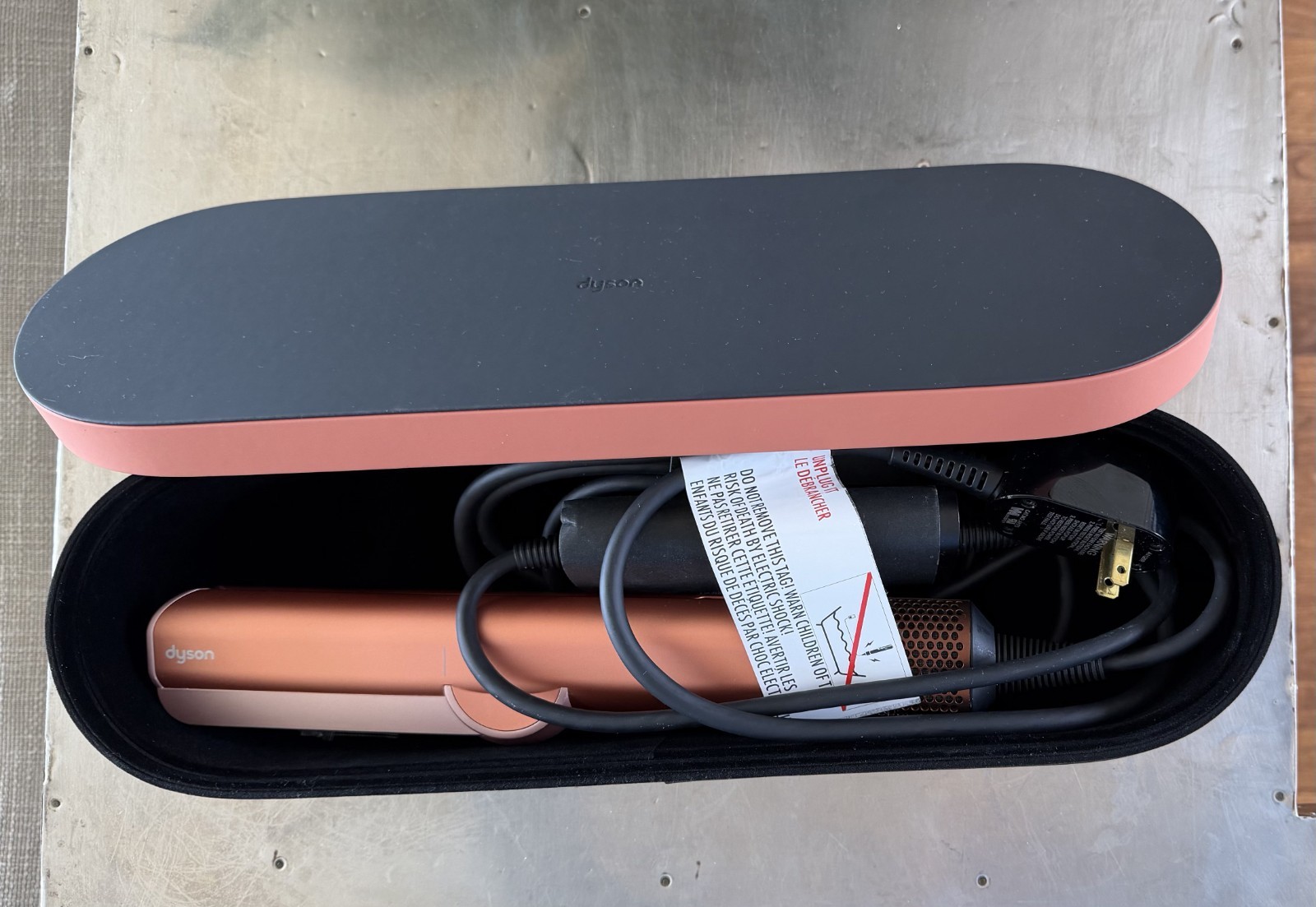 Dyson Airstrait Straightener, Wet to dry hair straightener Color Amber Silk