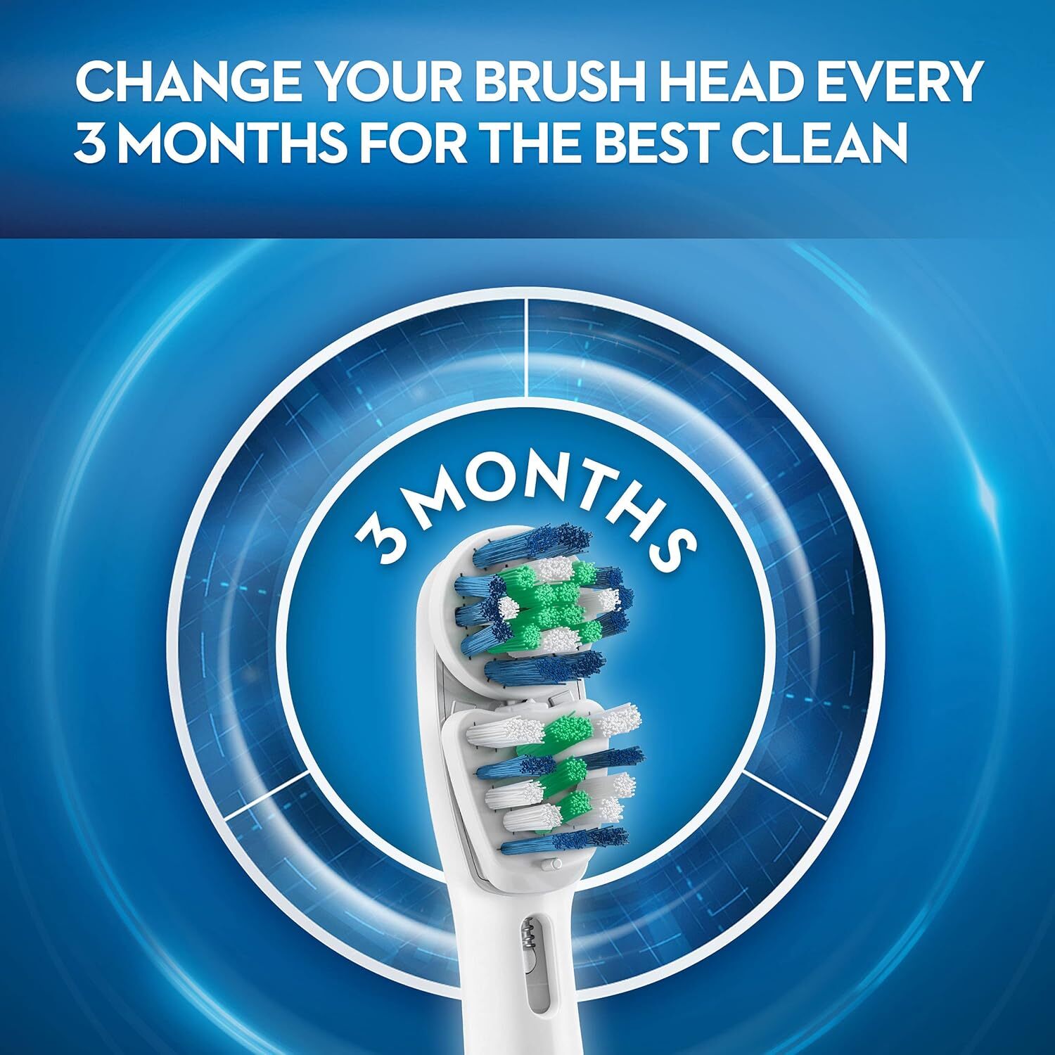 2 pairs of 3 count Oral-B Dual Clean Electric Toothbrush Replacement Heads