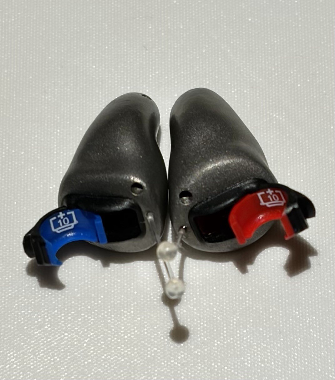 Phonak Virto M90 Titanium Custom Hearing Aids Pair Left & Right Gray