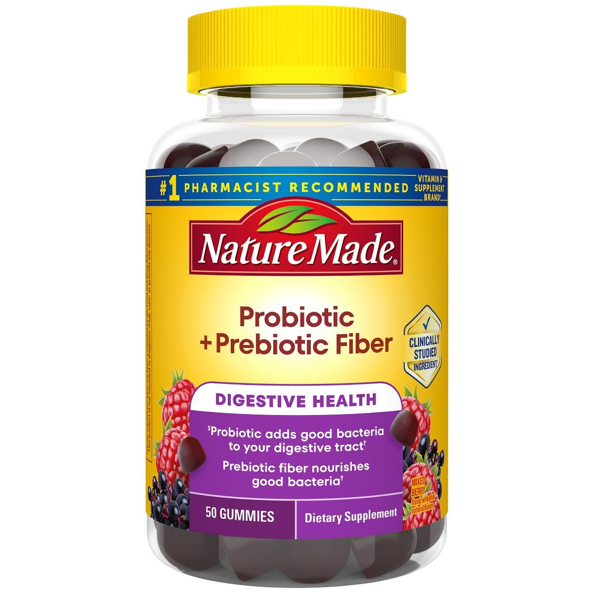 Nature Made Probiotic/Prebiotic Gummies – 50ct: 2 Billion CFUs