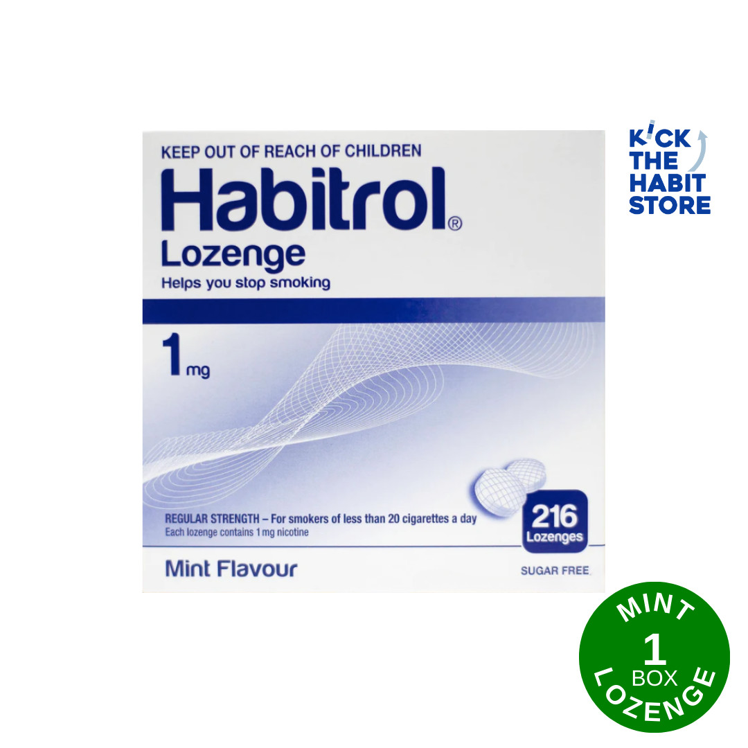 Habitrol Lozenge 1mg Mint 216 Pieces 1 Box Nicotine Quit Smoking 2027+