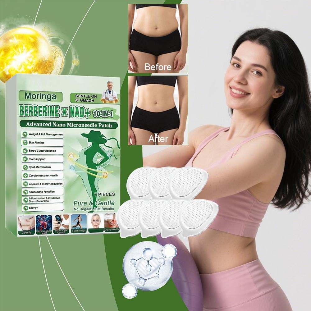 6 Box Moringa Berberine 10-in-1 Advanced Nano Microneedle Patches 7Pcs/Box US
