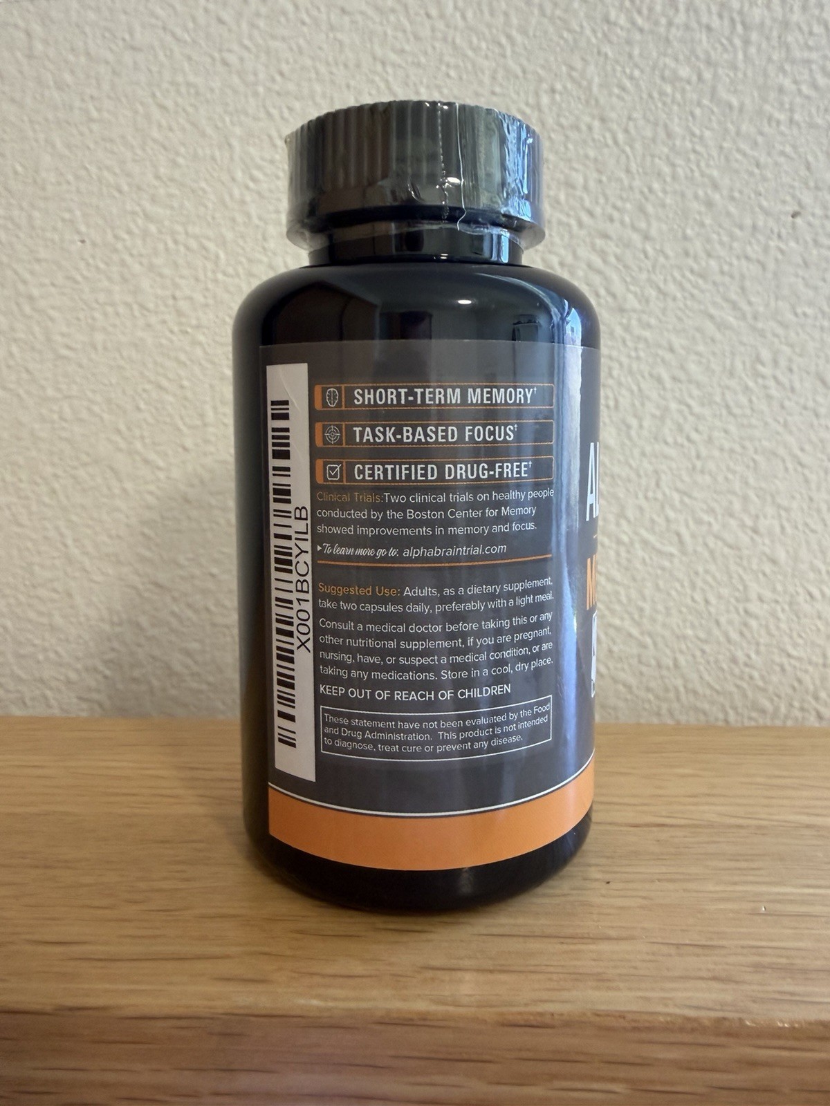 Onnit Labs Alpha Brain Memory & Focus Dietary Supplements 90 Capsules Sealed