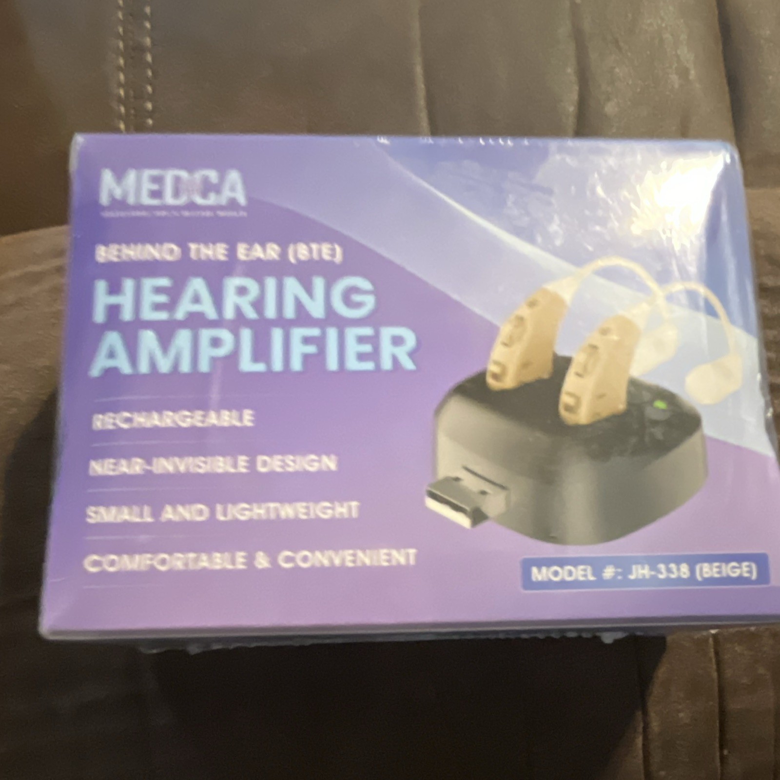 MEDca BTE Rechargeable Hearing Amplifier JH-338 Beige Adult Both Ears
