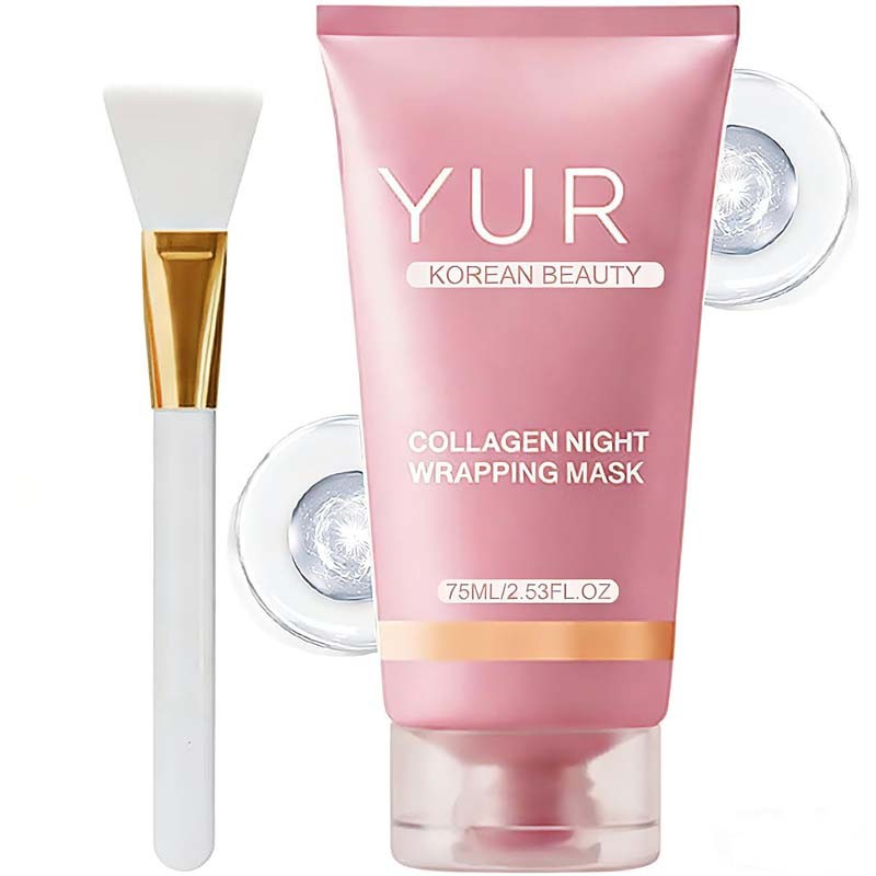 Yuri Korean Collagen Night Wrapping Mask 75ml Hydrating Sleeping Mask New