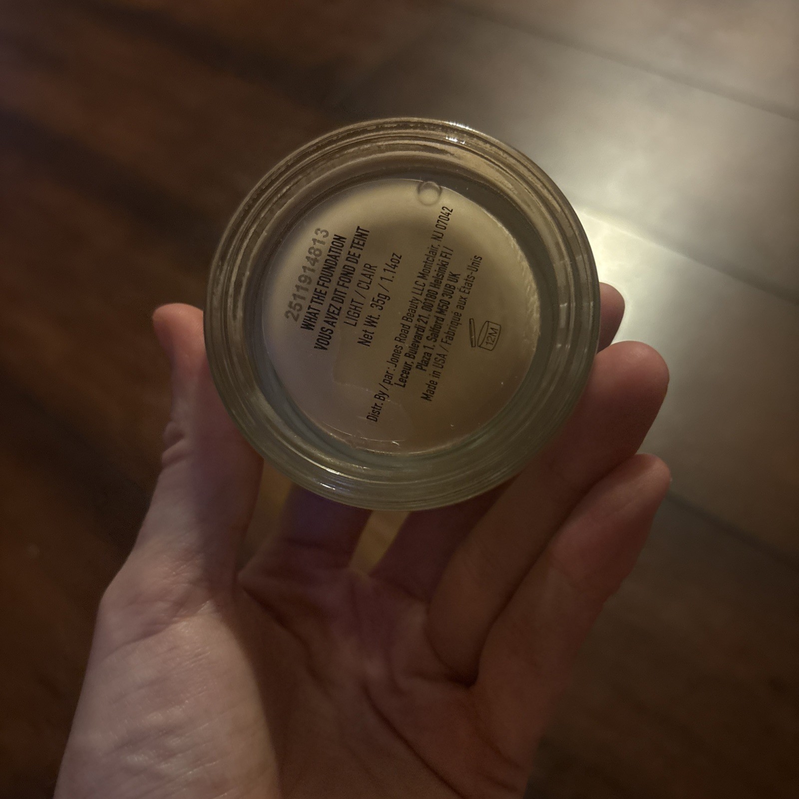 Jones Road What The Foundation Shade Light 1.14oz New In Box